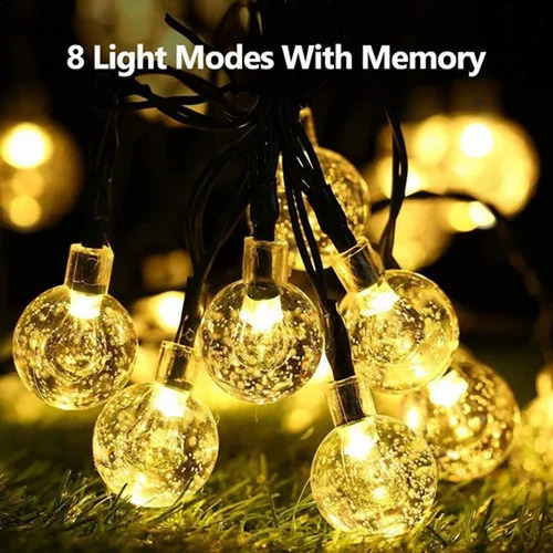 Decoraciones Navideñas 100 Luces De Guirnalda Led Solares