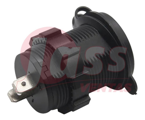 Cargador Toma Usb Doble Para Embutir Auto 12 24v Moto 4x4 Lo