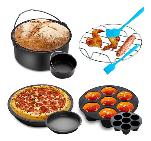 Accesorios Freidora De Aire Juego 12 Piezas Antiadherente.