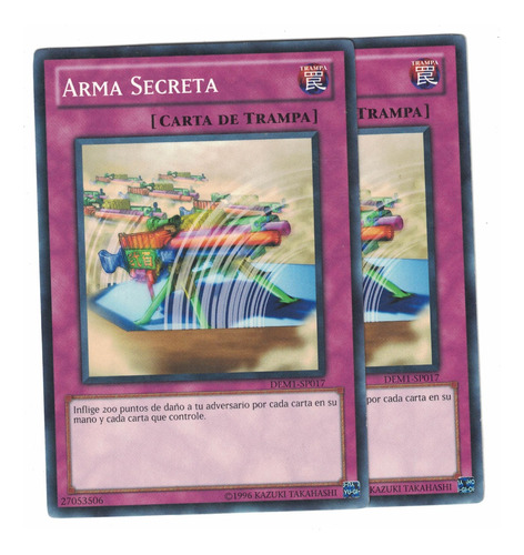 Yugioh 2x Secret Barrel Comun Dem1-sp017