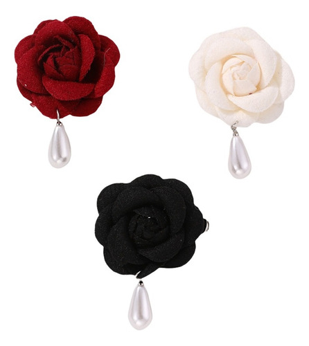 Broche Con Forma De Rosa, Elegante Clip Para Flores,