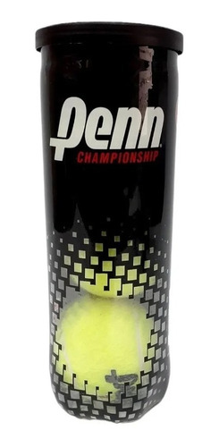 Tubo Penn 3 Pelotitas Tenis Championship Sello Negro Paddle