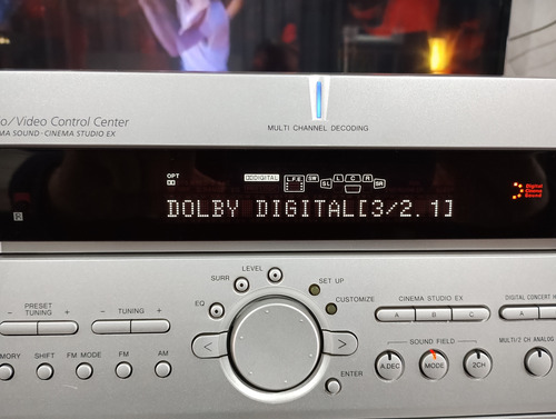 Receiver Sony A/v 5.1 C/ 500w Mod: Str-de885 + Z B Cr Usado Prateado (Usado)