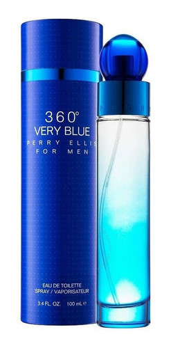 Perry Ellis 360 Very Blue Edt 100ml Silk Perfumes Ofertas