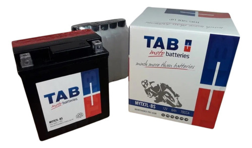 Batería De Moto Ytx7l-bs 12v 6a Agm Tab Libre Mantención