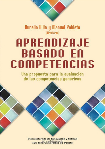 Aprendizaje Basado En Competencias, De Villa, Aurelio. Editorial Mensajero, Tapa Blanda En Español