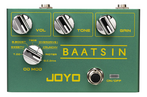 Pedal Overdrive Joyo R-11 Baatsin 8 Mode Para Guitarra