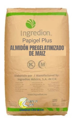 25 Kg Almidón Pregelatinizado De Maíz. Papigel - Inagel