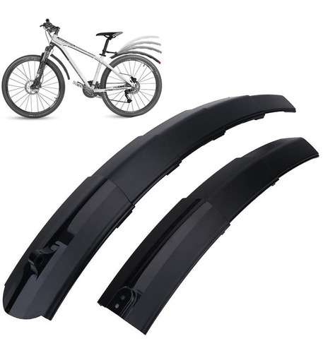 Guardabarro Bicicleta Delantero Trasero Luz Plegable Mtb 