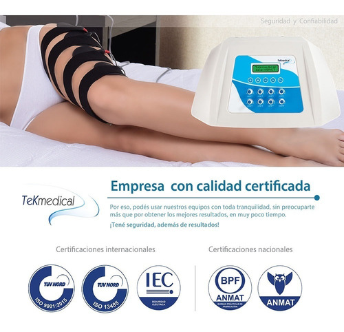 Electroestimulador Tekmedical - Multi Ondas - 16 Electrodos