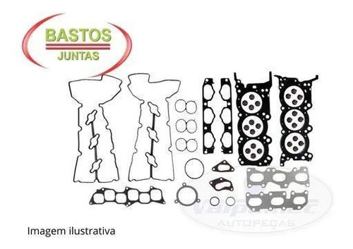 Jogo Junta Do Motor Fibra Com Retentor 206 1.0 16v Gas 03/04