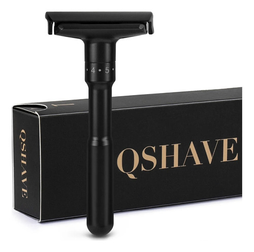 Navaja De Afeitar Qshave (negro) + 5 Navajas De Regalo