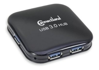 Hub Usb - Syba Usb 3.0 4 Port Size Hub With Power Adapter, B