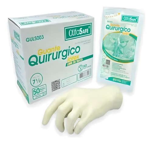 Guantes Esteriles Quirurgicos Alfasafe Caja X 50 Pares ®