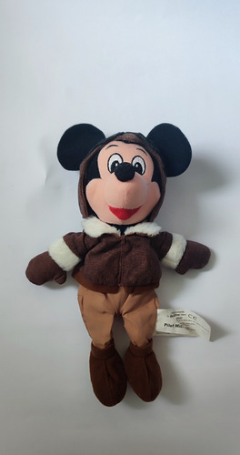 Peluche Mickey Mouse Piloto Aviador Original 