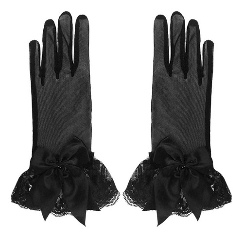 Guantes De Encaje Para Mujer, Guantes De Vestir Con
