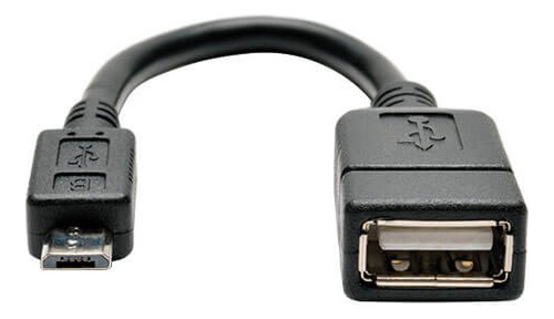 Cable Adaptador Micro Usb A Usb Hembra De 0.3m ( Otg)