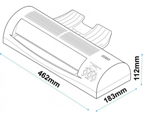 Imagen 2 de 2 de Plastificadora - Laminadora Lm330 A3/oficio/a4/ Frio Calor
