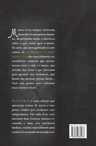 Frankenstein e outros mortos-vivos, de Filho, Manuel. Hora do Medo Editorial Editora Original Ltda., capa mole em português, 2013