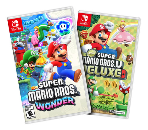 Combo Super Mario Bros Wonder + New Super Mario Bros Deluxe