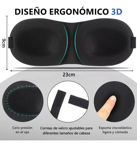 Máscara De Sueño Nocturno En 3d Para Ojos En Reposo