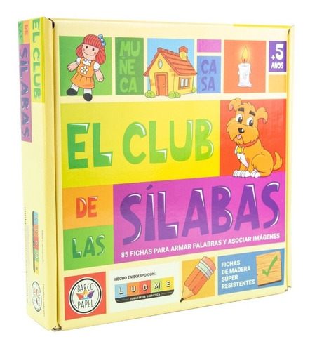 Juego De Mesa Infantil Didáctico El Club De La Silabas