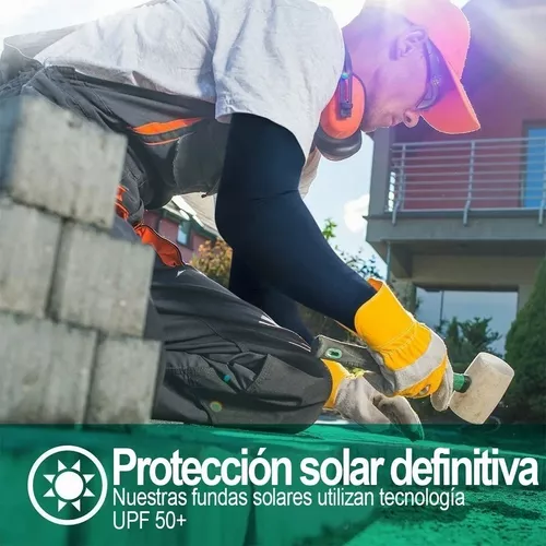 Manga de Brazo Protección Uv Seda Protectora Negro