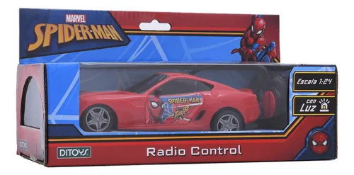 comprar Auto Spiderman A Radio Control Remoto Con Luces Ditoys Color Rojo