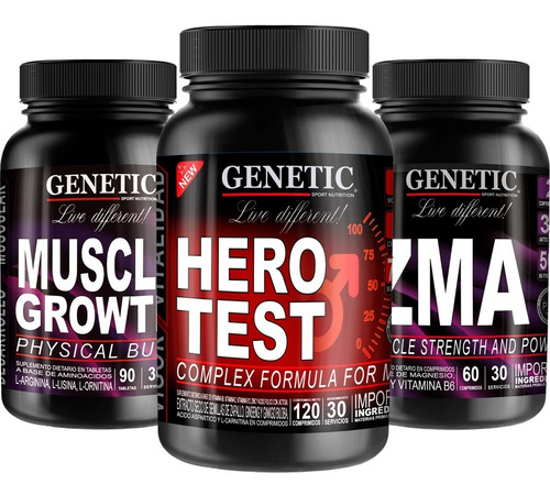 Testo 3 Estimulante Sexual Pro Hormonal Eleva Libido Genetic Sabor Neutro