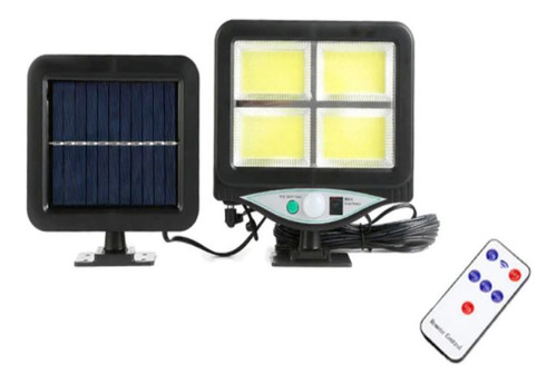 Lampara Solar 120 Led Exterior O Interior Sensor Con Control