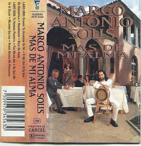 Marco Antonio Solis Mas De Mi Alma Portada De Cassette | Meses sin intereses