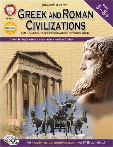 Greek And Roman Civilizations, Grades 5 - 8, De Heidi M C Dierckx. Editorial Mark Twain Media, Tapa Blanda En Inglés