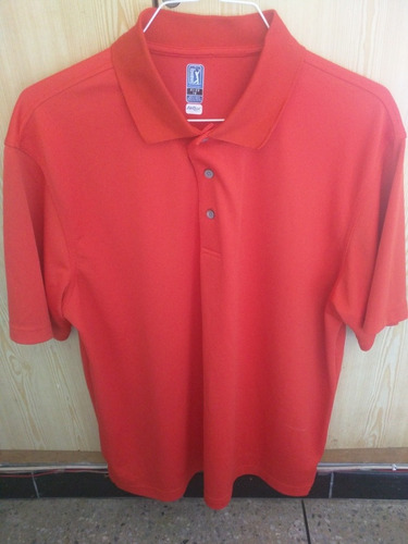 Franela De Golf Pga Tour. Color Terraco. Talla L. Importada.