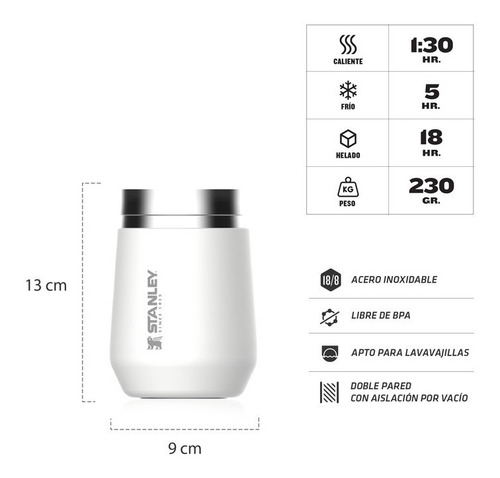 Imagen 2 de 3 de Vaso Térmico Stanley Everyday 296ml Acero Inoxidable