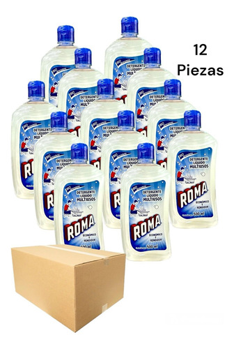 Detergente Liquido Roma 500ml - 12 Pzs