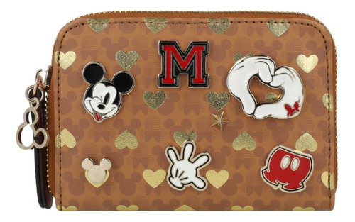 Monedero Para Dama Mickey W Capsule Beige Multi Hbjosier29cw