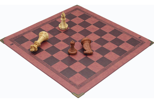 Qa Alfombrilla De Mesa De Cuero Pu, Alfombrilla De Marrón