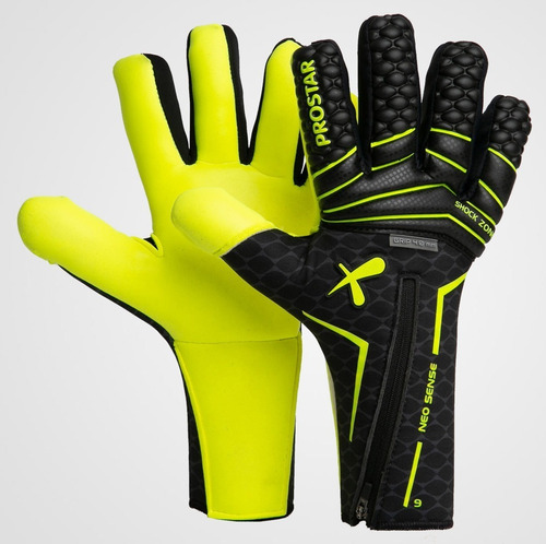 Guantes Arquero Neo Sense Fluo Profesional Prostar Fivra