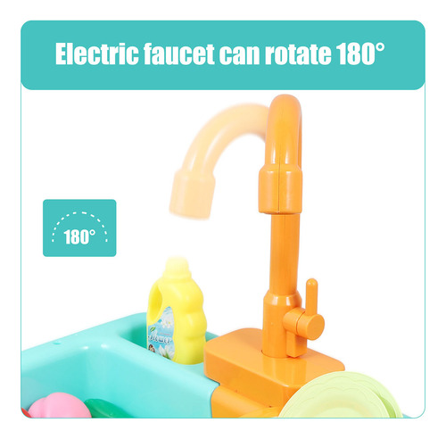 1 Conjunto De Máquina De Lavar Louça Elétrica De Brinquedo