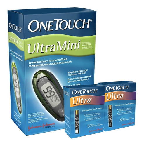 Imagen 1 de 1 de Onetouch Glucómetro Ultra Mini Con 110 Tiras