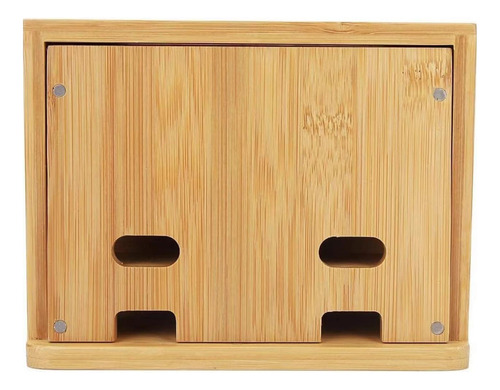 Organizador De La Estación De Carga De Madera Organizador