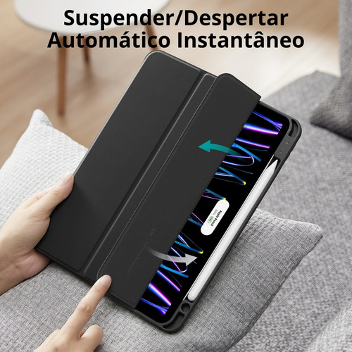 Capa Case Rebound Esr Para iPad Pro 11 - Apple Pencil Cor Preto ESR