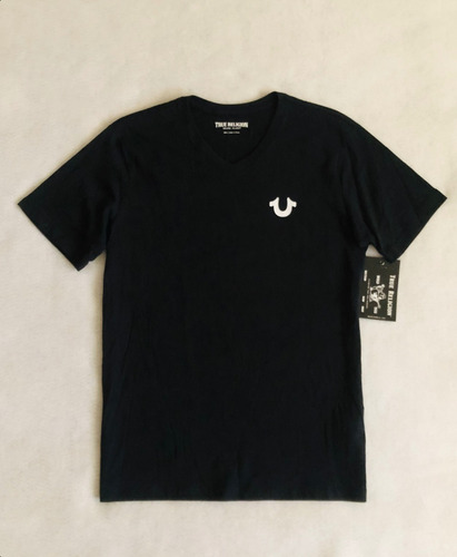 True Religion Playera Negra Con Logo En El Pecho Original (Usado)