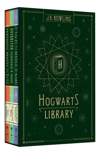 Cofre Harry Potter  Library Hogwarts Ingles Premium