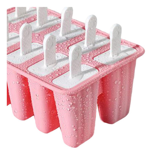 Moldes De Paletas Moldes De Hielo Diy Barra 10 Celdas Rosa