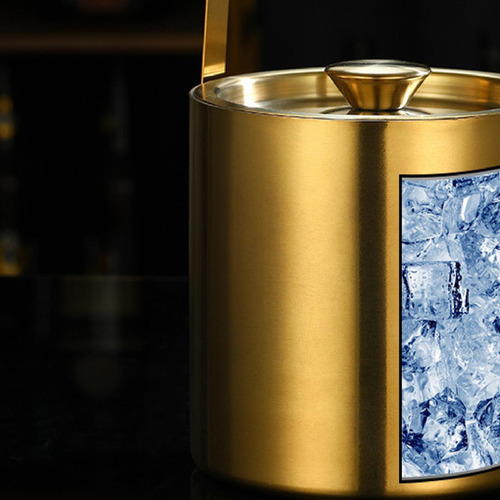 Bebidas De Recipiente De Hielo De Acero Inoxidable Botella