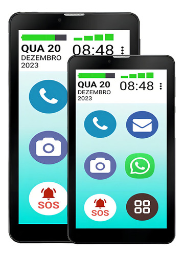 Tablet Vovo&vovofone Tela 10 Faz E Recebi Ligação Zap Cor Preto
