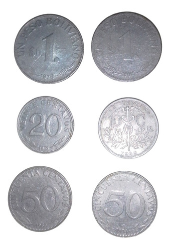 Monedas De Bolivia X 6