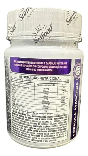 Msm Biotina Colágeno Hidrolizado Vitamina B5 B12 C E Zinc Sabor Sin Sabor