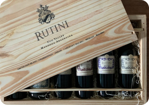 Vino Rutini Regalo Estuche Madera X6 Edición Limitada - Mix